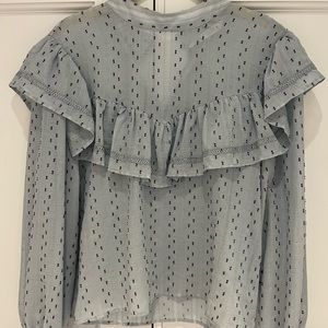Zara peasant blouse